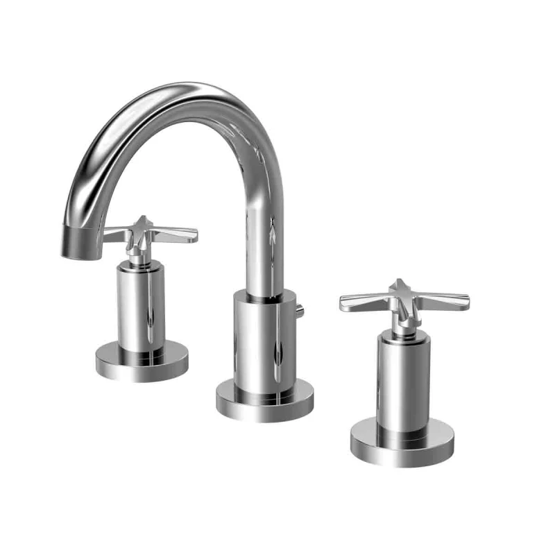 Image of Aztec 3 Tap Hole Basin Mixer Tap Chrome
