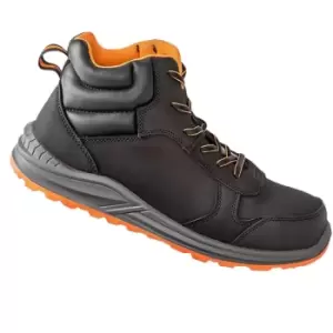 Image of WORK-GUARD by Result Unisex Adult Stirling Safety Boots (8 UK) (Black/Grey) - Black/Grey