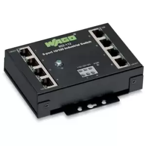 Image of WAGO 852-112 Industrial-Eco-Switch, 8-Port 100Base-Tx, Black