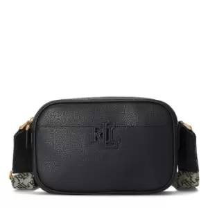 Image of Lauren by Ralph Lauren Carrie Monogram Crossbody Bag - Black