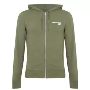 Image of New Balance Full Zip Fleece Hoodie Mens - Green