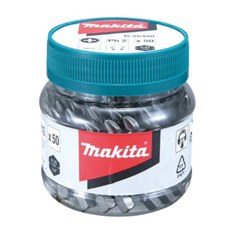 Image of Makita Phillips Screwdriver Bits PH2 B-26490 Type: PH2