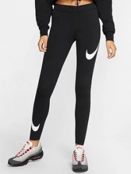 Image of Nike Nsw Leg-A-See Swoosh Legging - Black