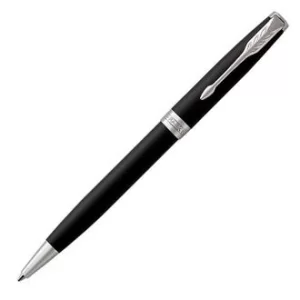 Image of Parker Sonnet Matt Black Chrome Trim Ball Pen