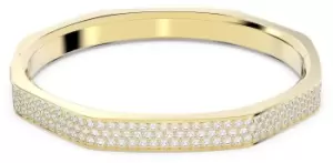 Image of Swarovski 5656844 Dextera Medium Octagon Bangle Gold-Tone Jewellery