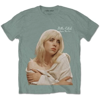 Image of Billie Eilish - Happier Than Ever Unisex Medium T-Shirt - Green