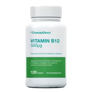 Image of Chemist Direct Vitamin B12 500ug
