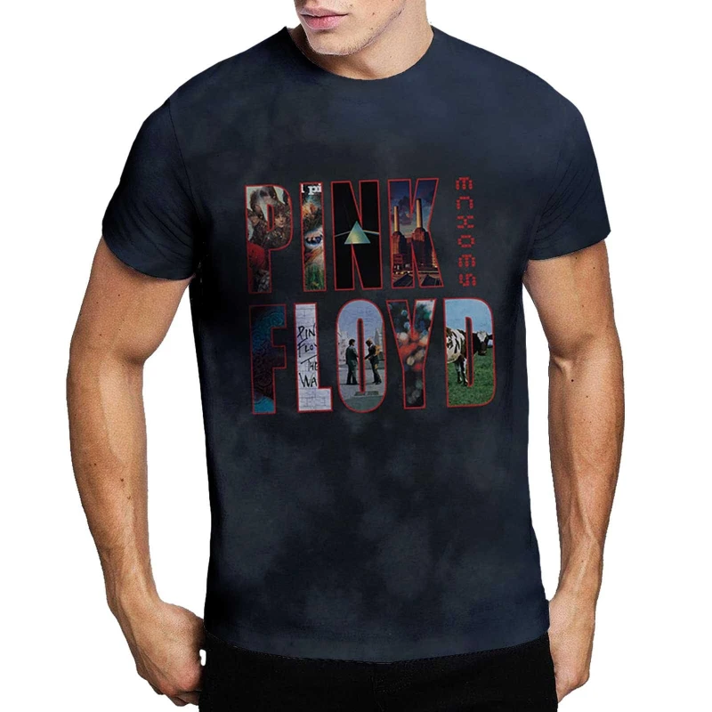 Image of Pink Floyd Pink Floyd Men Echoes Album Montage T-Shirt in Black Size: X-Large Black XL Male 5063300081365