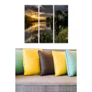 Image of MDF3908791 Multicolor Decorative MDF Painting (3 Pieces)