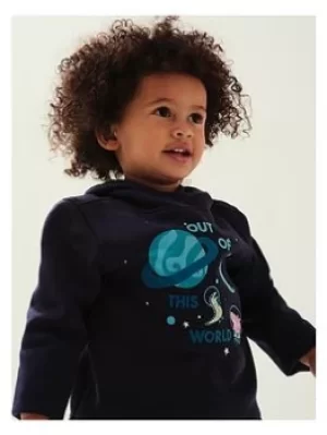 Image of Regatta Kid's Peppa Pig Graphic Hoody, Navy, Size 12-18 Months, Women