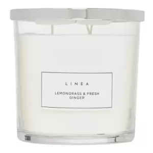Image of Linea Three Wick Candle - Clear