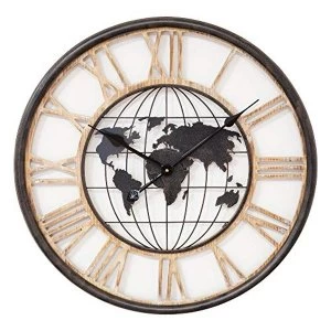 Image of Hometime Round Wall Clock Cut Out Dial 60.5cm