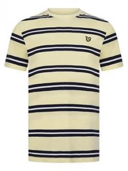 Image of Lyle & Scott Boys Short Sleeve Stripe T-Shirt - Yellow