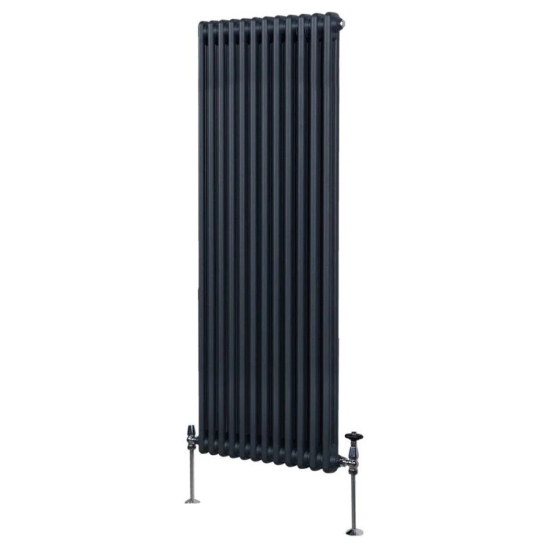 Image of Monstershop Traditional 2 Column Radiator - 1800 x 562mm - Anthracite Grey unisex