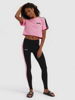 Image of Ellesse Heritage Amarillo Cropped T-Shirt - Pink