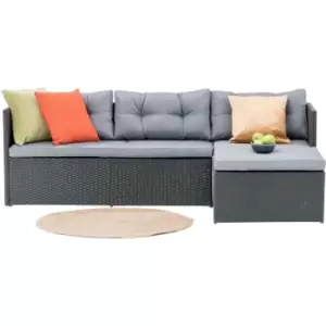 Image of DesignDrop- Palermo L-Shaped Rattan Lounge Set