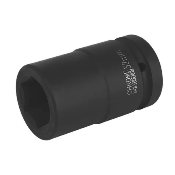 Image of Genuine SEALEY IS132D Impact Socket 32mm Deep 1Sq Drive