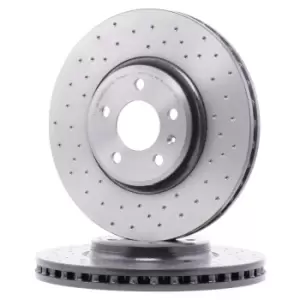 Image of BREMBO Brake disc 09.A758.1X Brake rotor,Brake discs AUDI,A4 Avant (8K5, B8),Q5 (8RB),A4 Limousine (8K2, B8),A5 Sportback (8TA),A5 Coupe (8T3)