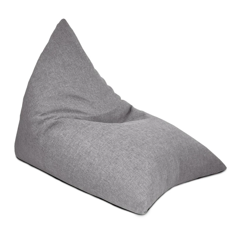 Image of rucomfy Beanbags rucomfy Adults Large Humbug Lounger - Barley Indoor Bean Bag Chair in Light Grey Light Grey Unisex