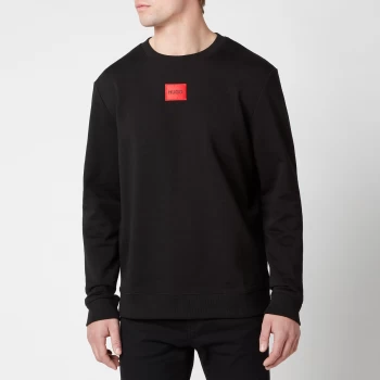Image of Hugo Boss Duragol Red Patch Logo Sweatshirt Black Size XL Men