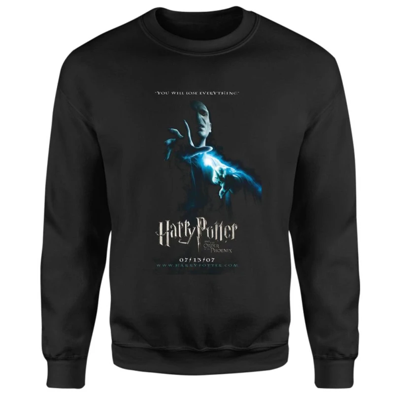 Image of Harry Potter Order Of The Phoenix Sweatshirt - Black - L