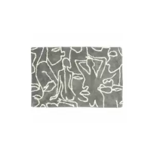 Image of Furn Everybody Bath Mat (One Size) (Grey/Ivory) - Grey/Ivory