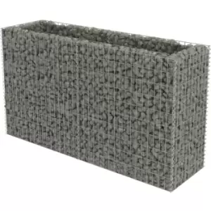 Image of Gabion Raised Bed Galvanised Steel 180x50x100cm Vidaxl Silver