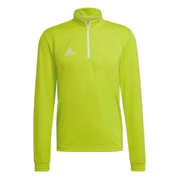 Image of adidas Entrada 22 Training Top Mens - Team Semi Sol Yellow