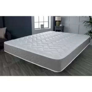 Image of Starlightbeds - Grey Memory Foam Hybrid Sprung Open Coil Mattress, 3ft Single