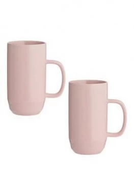 Image of Typhoon CafÉ Concept Set Of 2 Pink Latte Mugs