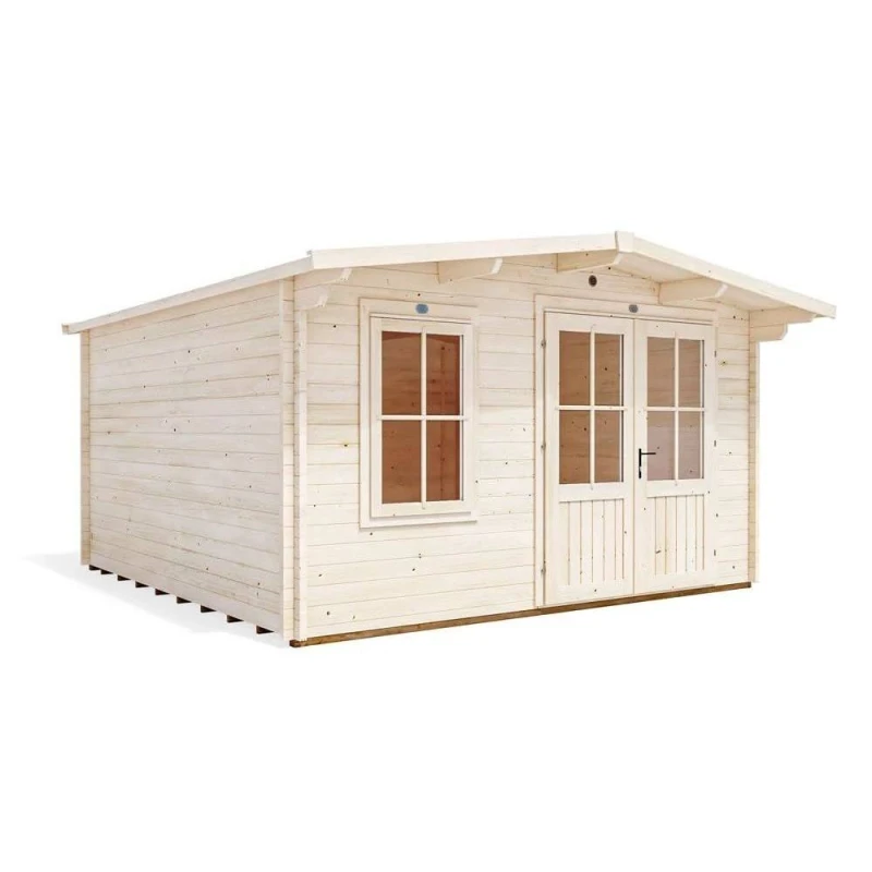 Image of Dunster House Log Cabin, 45mm Wall Thickness, W4M X D4M / W13' X D13', Severn