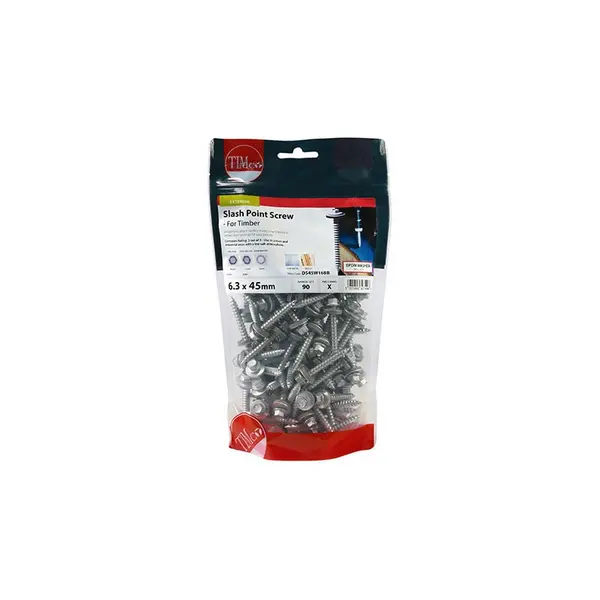 Image of Hex Head Slash Point Timber Screws DS45W16BB Diameter: 6.3mm