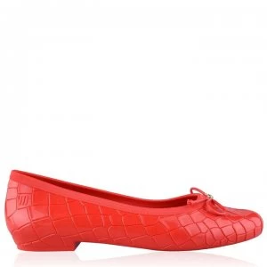 Image of Vivienne Westwood X Melissa Margot Croc Pumps - Red