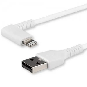 Image of 2m White Angled Lightning to USB Cable