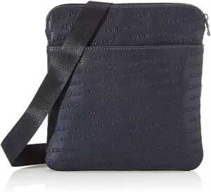 Image of Armani Exchange Small All Over Logo Print Crossbody Bag