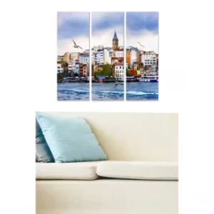 Image of MDF291252524 Multicolor Decorative MDF Painting (3 Pieces)