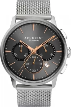 Image of Accurist Mens Chronograph Mesh Bracelet Watch 7315