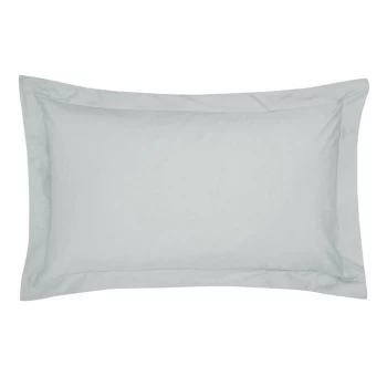 Image of Bedeck of Belfast Fine Linens 300TC Plain Dye Oxford Pillowcase - SILVER