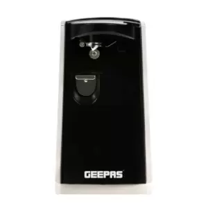 Image of Geepas GCO63023UK 3In1 Can Opener, Bottle Opener And Knife Sharpener - Black