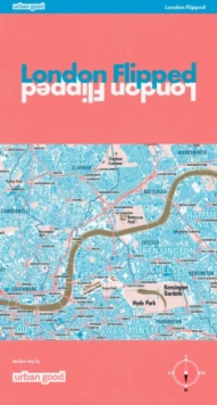 Image of London Flipped Sheet map, folded