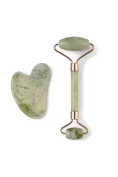 Image of Gua Sha and Roller Set (Jade)