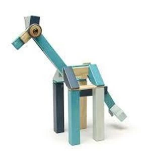 Image of 42 Piece Tegu Magnetic Wooden Block Set Blues