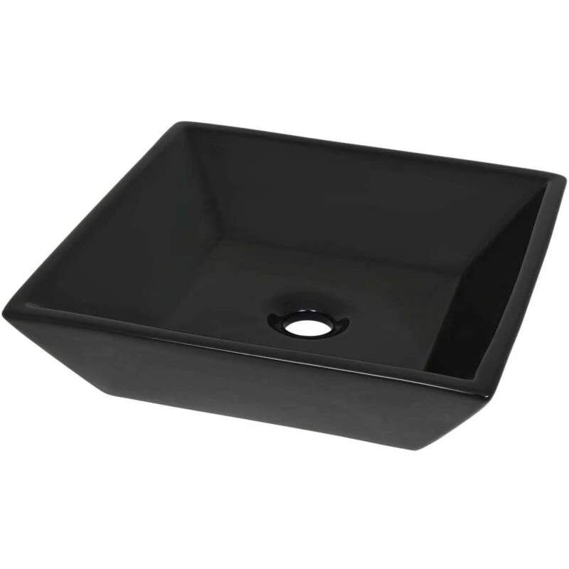 Image of VIDAXL Basin Ceramic Square Black 41.5x41.5x12cm Vidaxl zf4313160mobspcipad
