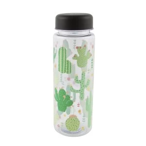 Image of Sass & Belle Colourful Cactus Clear Water Bottle