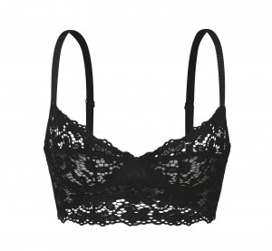 Image of DKNY Classic lace long unlined demi bra Black