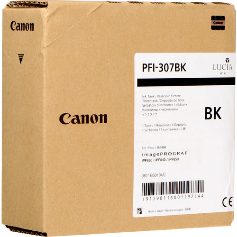 Image of Canon 9811B001/PFI-307BK Ink cartridge Black 330ml for Canon IPF 830