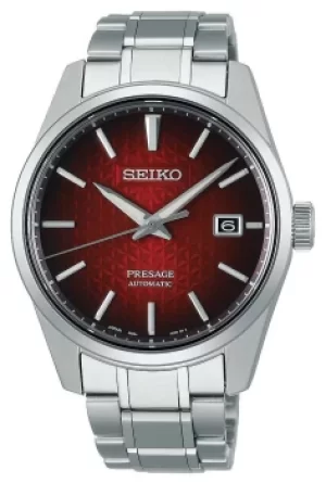 Image of Seiko Presage Sharp Edged Series Red Dial SPB227J1 Watch