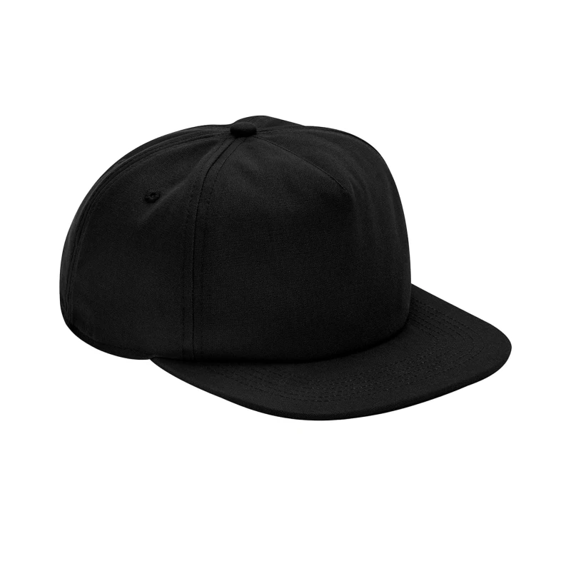 Image of Beechfield Beechfield Men 5 Panel Cotton Cap in Black One Size Male 5063300366431