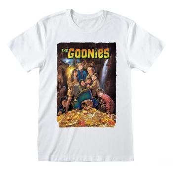 Image of Goonies - Poster Unisex Medium T-Shirt - White