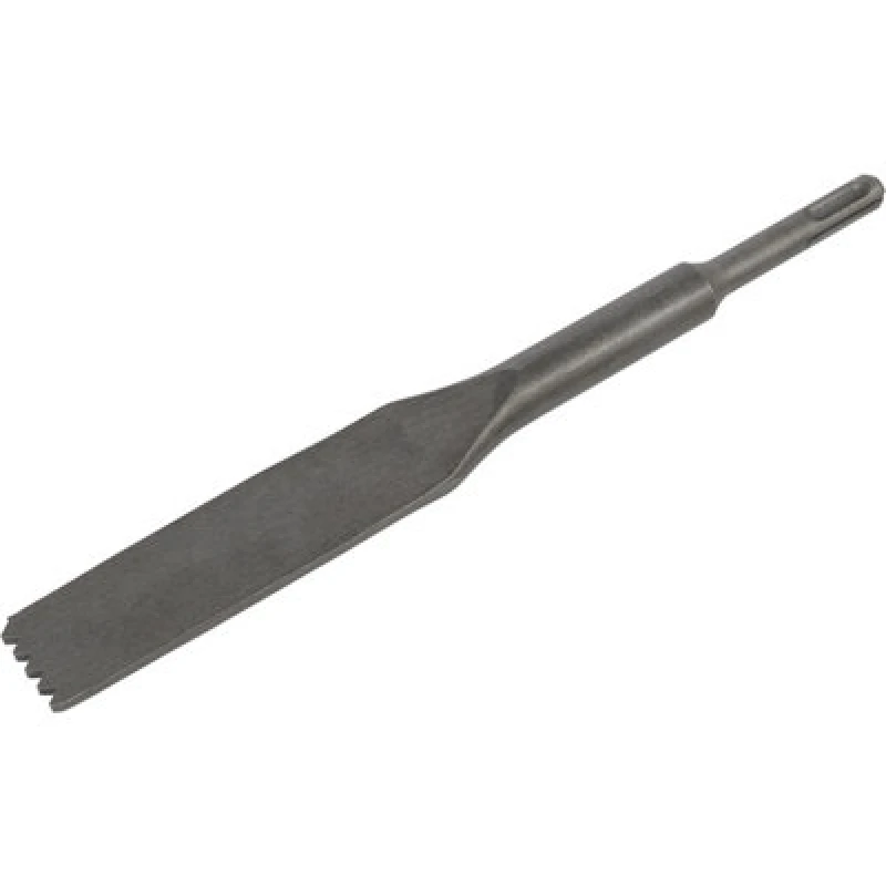 Image of Loops 30 x 250mm Toothed Mortar Comb Chisel - SDS Plus Shank - Impact Demolition Steel Metallics